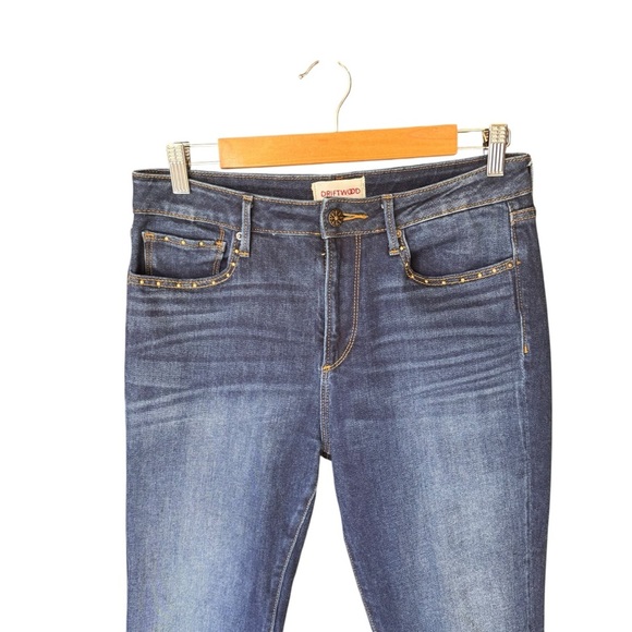 Driftwood - Amelia Studded Raw Hem Cropped Jeans Sz 29 - Picture 5 of 11